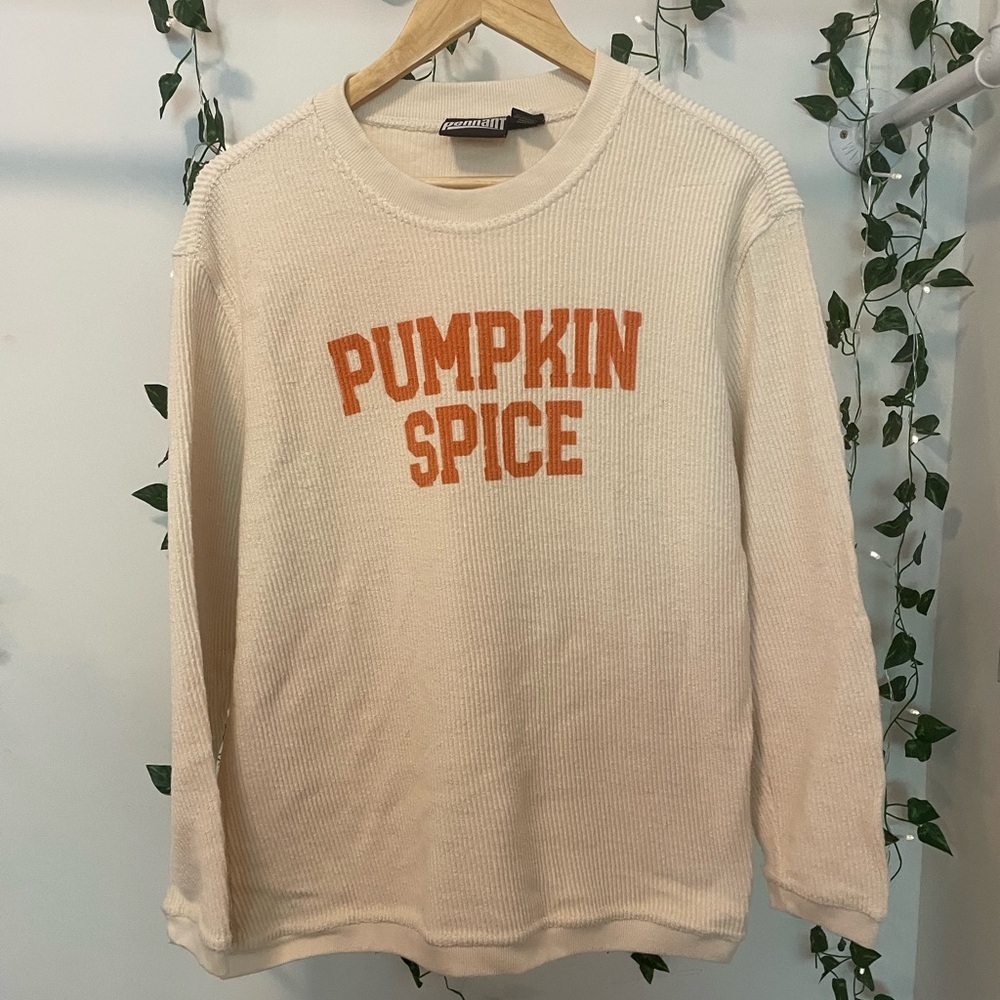 Pumpkin Spice Knit Crewneck Pullover - Picture 2 of 7